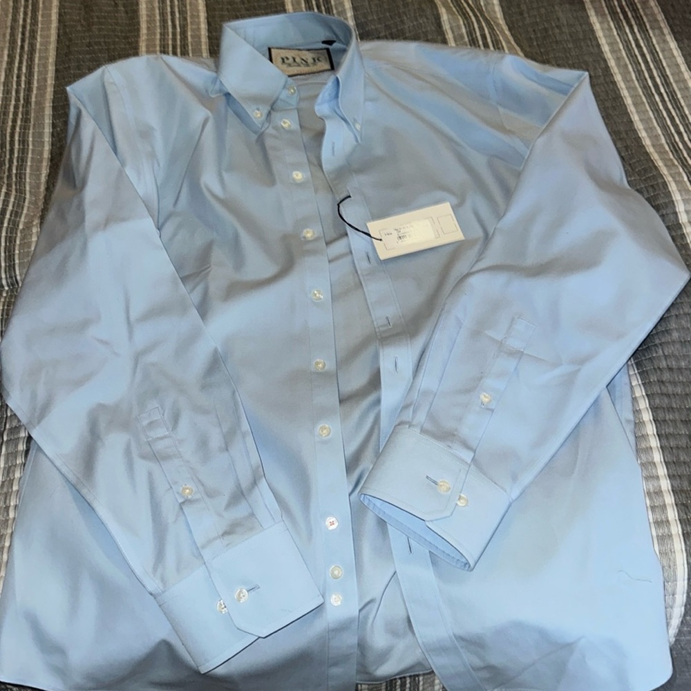 New baby blue dress shirt size 16-34-1/2